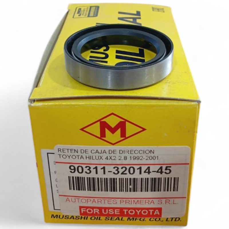 RETEN DE CAJA DE DIRECCION TOYOTA HILUX 4X2 2.8 1992-2001
